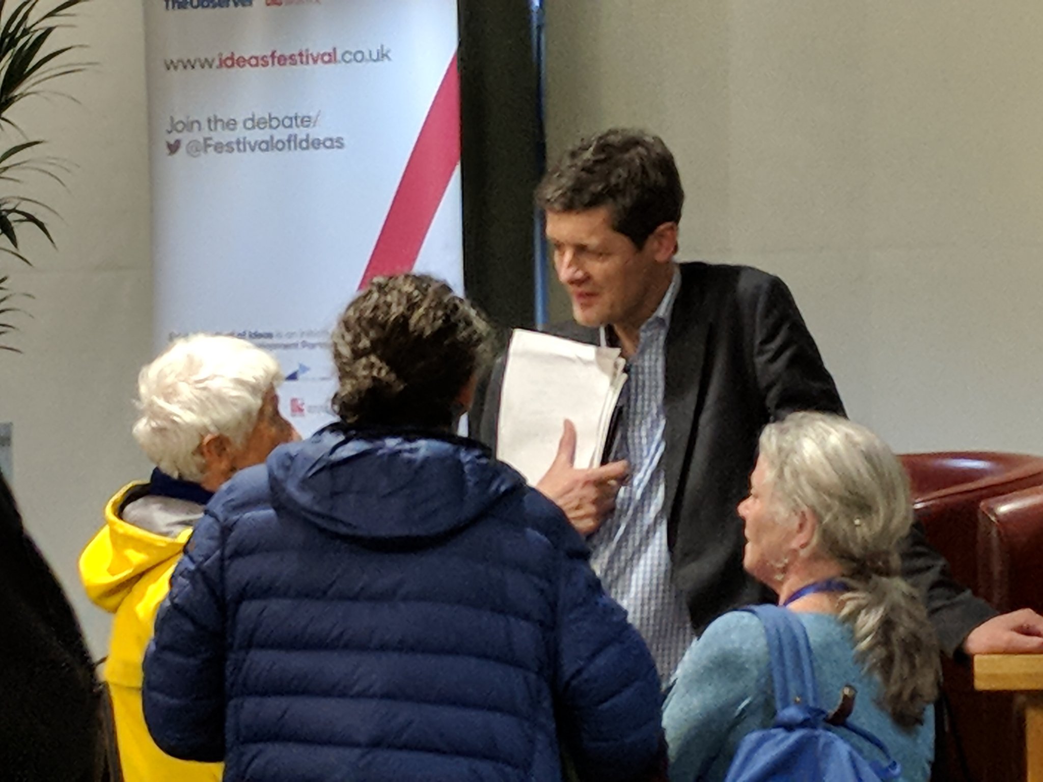 As ever @BBCHughPym mobbed by fans after NHS panel at #economicsfest https://t.co/dnAM6BB1az